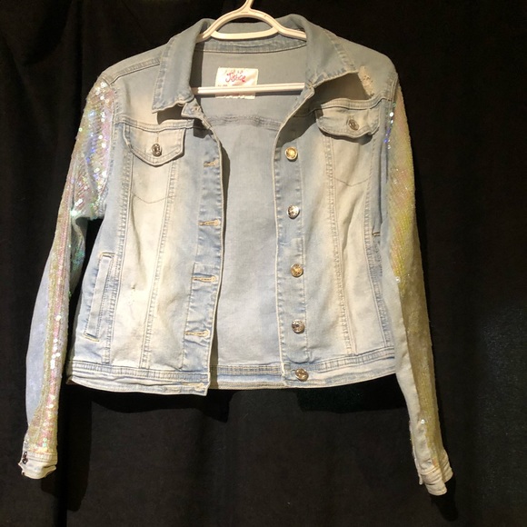 Glittery jean jacket - Picture 3 of 7